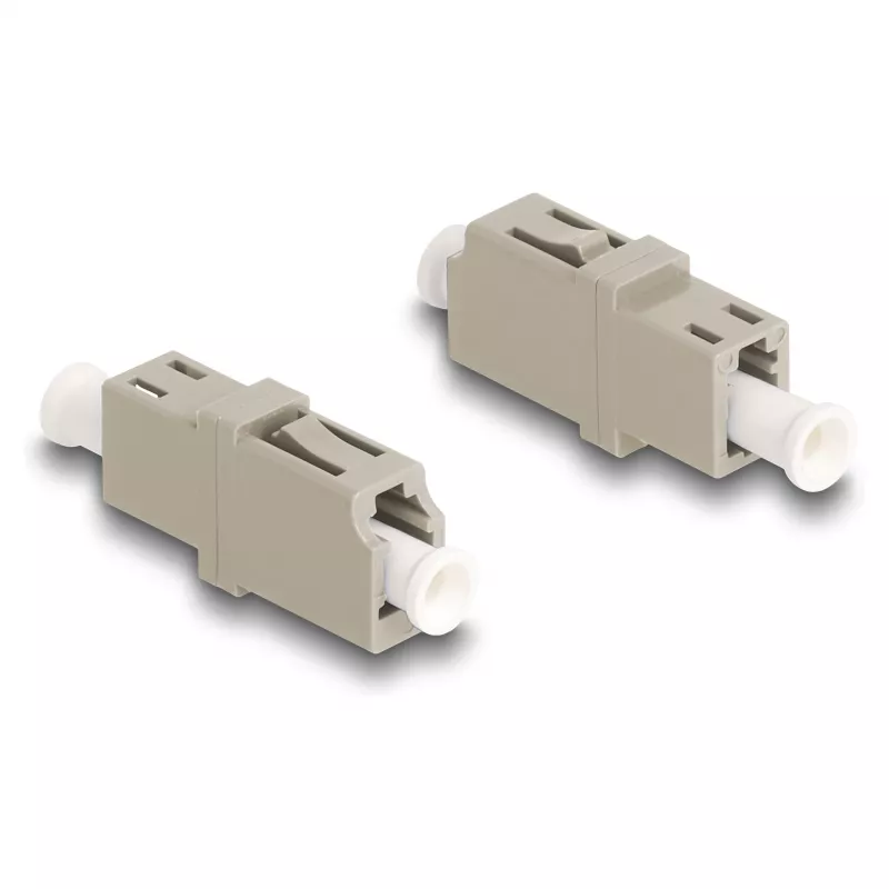 DeLOCK kuituliitin LC simplex -liitin LC simplex -liittimeen OM1/OM2 beige