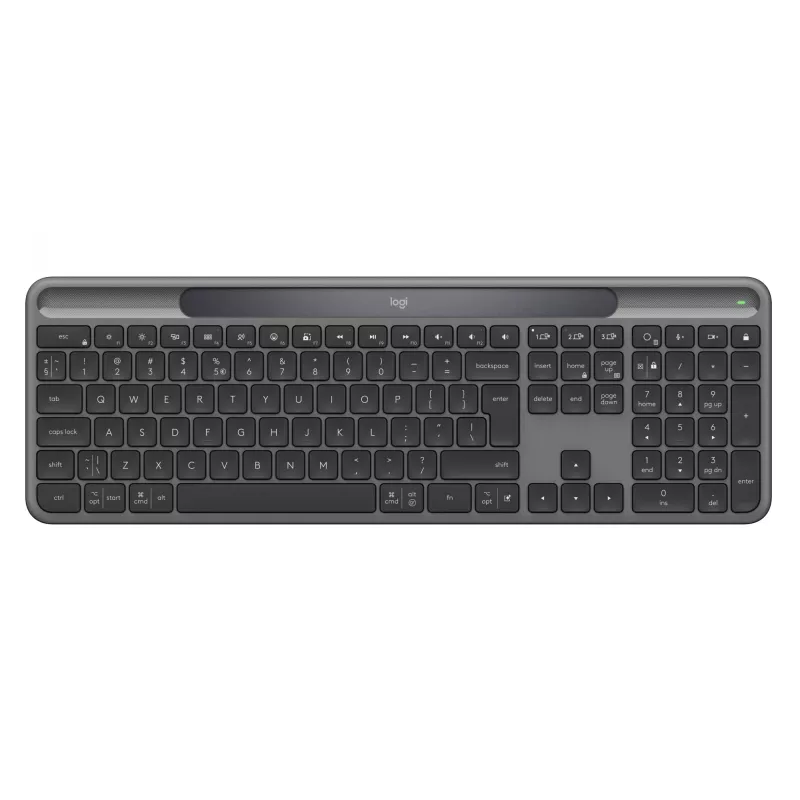 Logitech Signature Slim Solar+ K980 langaton näppäimistö, US International, grafiitti