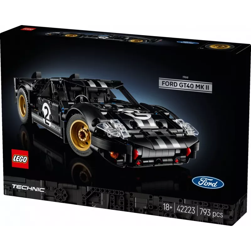 LEGO TECHNIC 42223 1966 Ford GT40 MKII kilpa-auto
