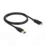DeLOCK 83718 USB-kaapeli USB 3.2 Gen 2 1 m USB A USB C musta
