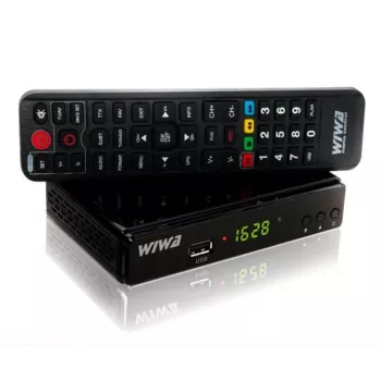 Digiboksi WIWA 2_275294 H.265 DVB-T/DVB-T2 HD, 1 viritin, 470–860 MHz, HDMI 1.3, USB 2.0, SCART, musta