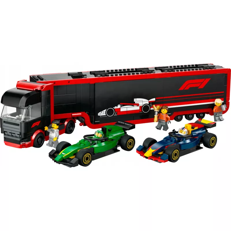 LEGO CITY 60445 F1 - rekka ja RB20- ja AMR24 F1-autot