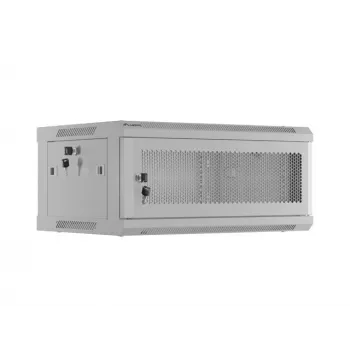Räkkikaappi LANBERG WF01-6404-23S 19 tuumaa 4U harmaa rei'itetyillä ovilla