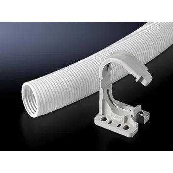 Kaapelirengas Rittal SZ 2593.000 — valkoinen polyamidinen kaapelinhallintarengas