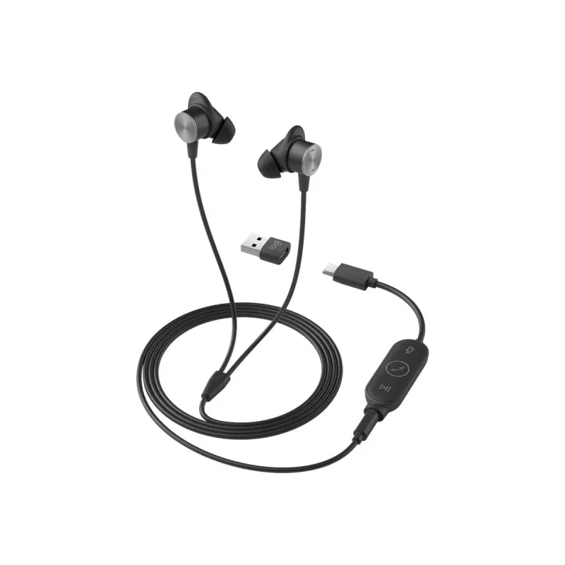 LOGITECH Zone Wired Earbuds Teams - grafiitti - EMEA