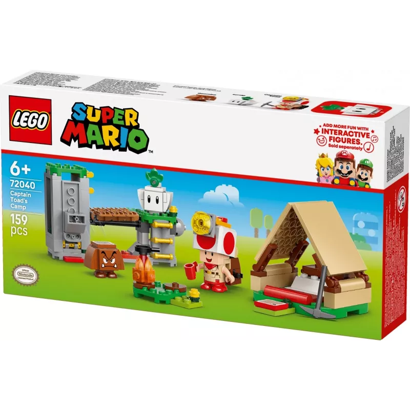 LEGO Captain Toadin leiri -sarja 72040 rakennuslelu, interaktiiviset Super Mario -toiminnot