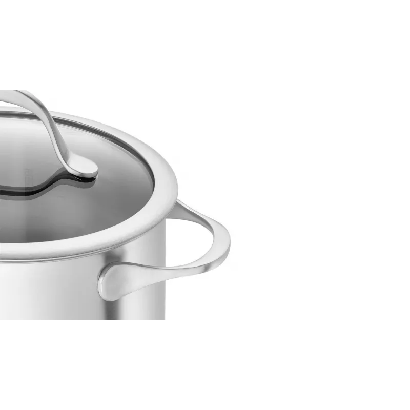 ZWILLING Essence 5-osainen ruostumattoman teräksen keittosarja lasikansilla