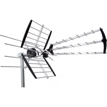 Ulko-TV-antenni Maximum COMBO212 musta hopea metalli 2,5 kg