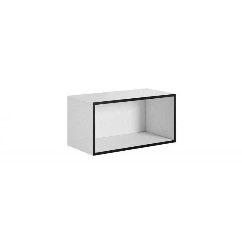 Avoin säilytyskaappi Cama ROCO RO4 75/37/37 valkoinen/musta