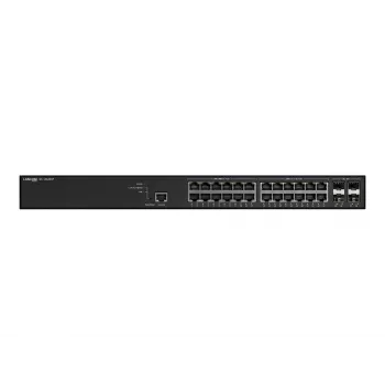 Hallittava LANCOM GS-3628XP kytkin, 24× 2,5G RJ-45 -porttia, PoE, L2/L3, 1U rack-asennus