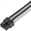 SILVERSTONE PP07E -virtajohdon jatko 8-pin PCIe 30 cm (musta/valkoinen)