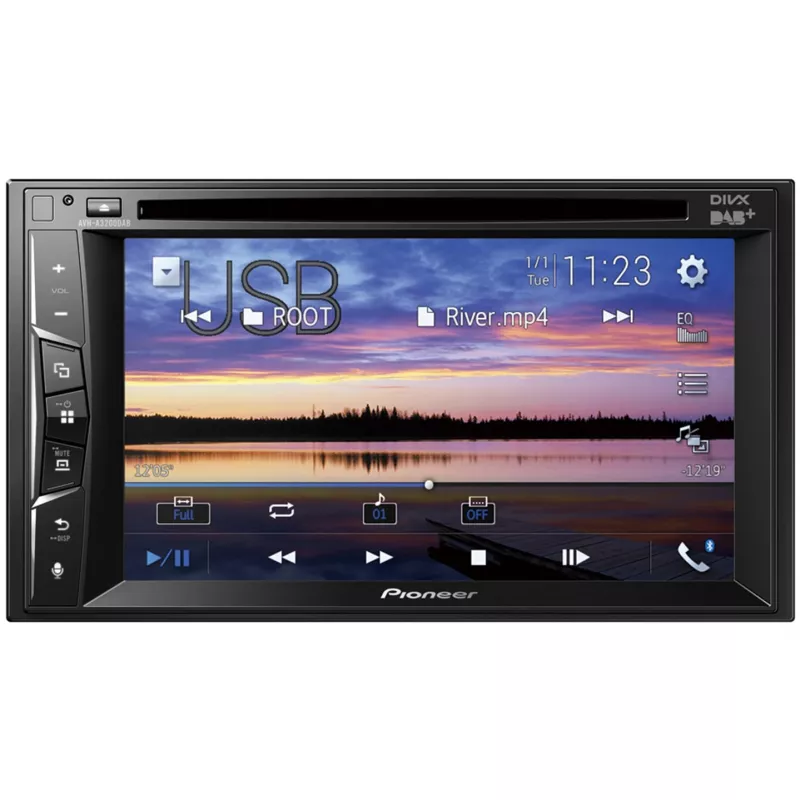Car Media Receiver Pioneer AVH-A3200DAB musta