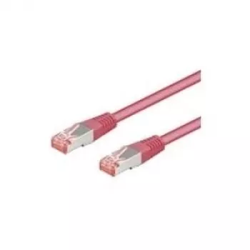 Verkkokaapeli Goobay CAT 6-100 RJ-45 SSTP 1 m magenta
