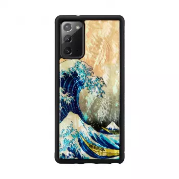 Suojakotelo iKins Samsung Galaxy Note 20:lle Great Wave -kuviolla