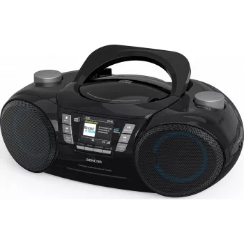 Kannettava DAB+ CD/MP3/USB/SD Bluetooth-soitin SENCOR SPT 6510DB — DAB+, Bluetooth 5.3, 16 W RMS, CD/USB/SD, 2,4 tuuman LCD