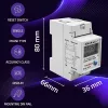 Energiamittari QOLTEC yksivaiheinen DIN-kisko 230V (MPN 50979)