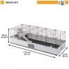 FERPLAST Modular 4 – häkki kaneille ja marsuille – 179 x 72 x 56 cm
