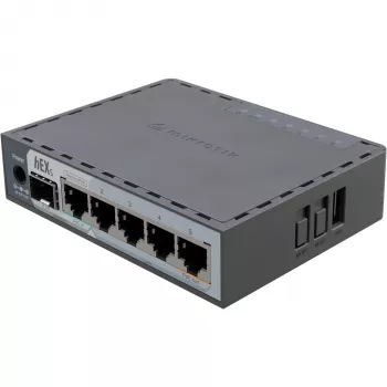 Mikrotik E60IUGS langallinen reititin Gigabit Ethernet musta