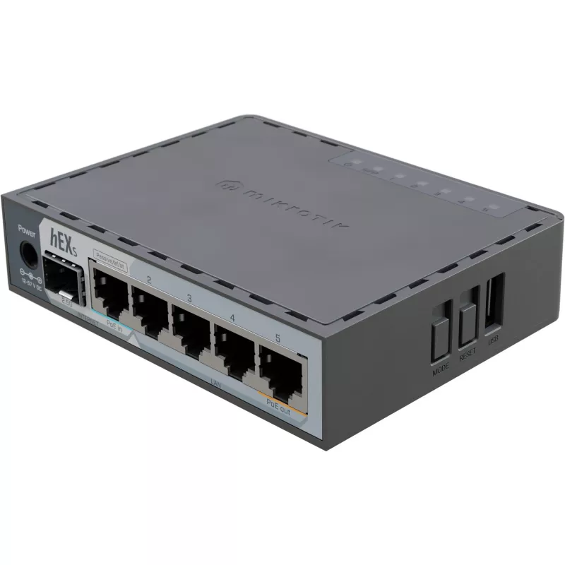 Mikrotik E60IUGS langallinen reititin Gigabit Ethernet musta