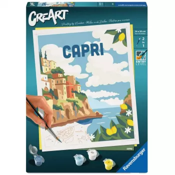 Maalaussarja Ravensburger CreArt Capri – kankaalle maalattava sarja Ravensburgerilta