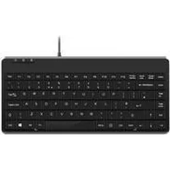 Perixx PERIBOARD-409 P, DE, Mini PS/2 -näppäimistö, 2 hubia, musta (PERIBOARD-409 P)