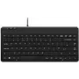 Perixx PERIBOARD-409 P, DE, Mini PS/2 -näppäimistö, 2 hubia, musta (PERIBOARD-409 P)
