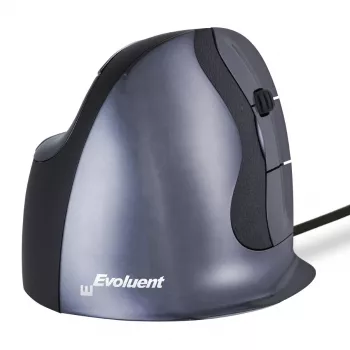 Evoluent VerticalMouse D Medium - hiiri - ergonominen - laser - 6 painiketta - johdollinen - USB