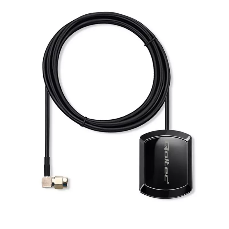 Ulkoinen GPS/GLONASS-antenni QOLTEC 28 dBi 50 W suorakulmaisella SMA-liittimellä
