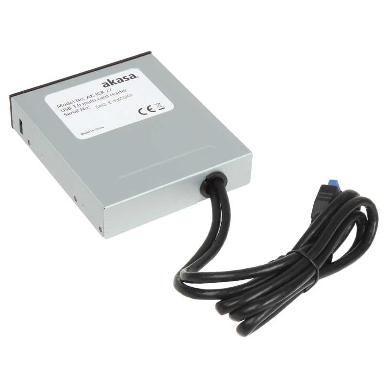 Akasa AK-ICR-27 kortinlukija USB 3.2 Gen 1 (3.1 Gen 1) sisäinen musta, harmaa