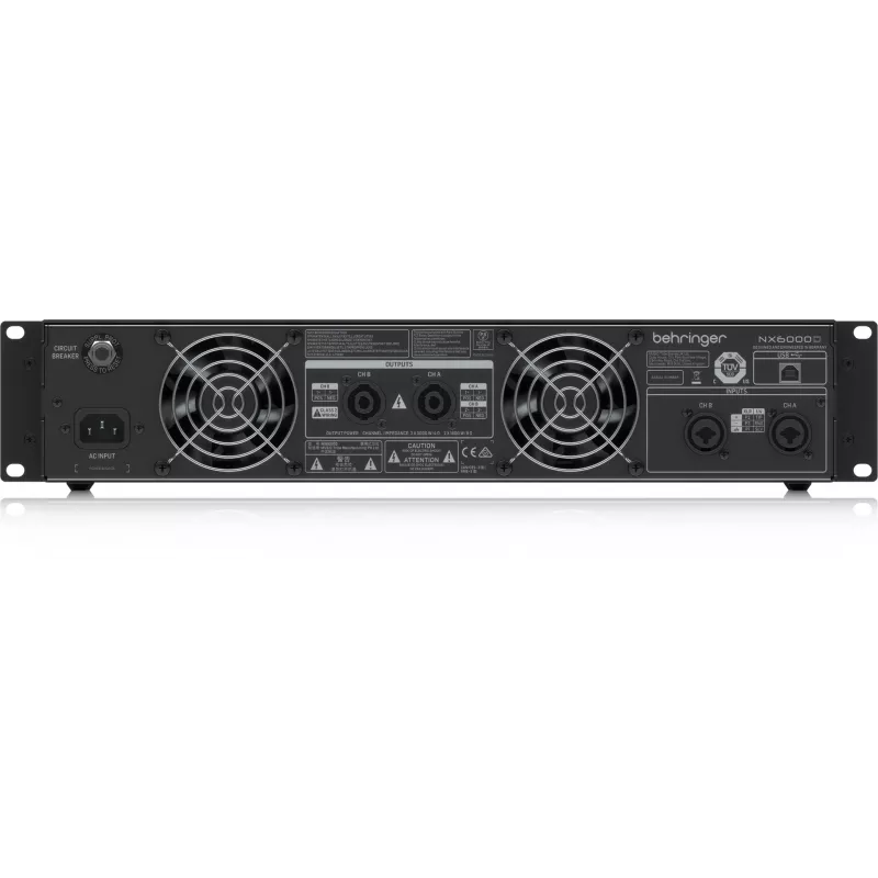 Behringer NX6000D audiovahvistin 2.0 kanavaa koti musta