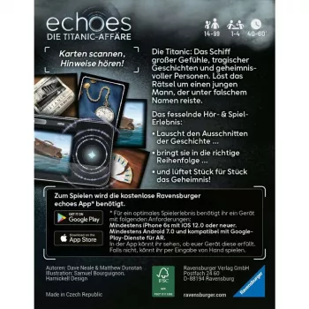 echoes Die Titanic Affair, perhepeli