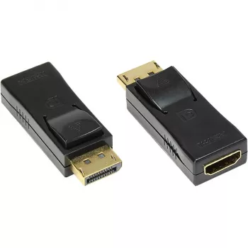 HDMI - DisplayPort sovitin Alcasa HDMI - DisplayPort F/M musta