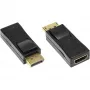 HDMI - DisplayPort sovitin Alcasa HDMI - DisplayPort F/M musta