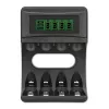 Akkulaturi QOLTEC 50654 Ni‑MH R03 (AAA) ja R6 (AA) akuille, 1800 mA