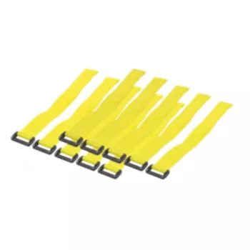 LogiLink - kaapeliside - 30 cm - keltainen (10 kpl:n pakkaus)