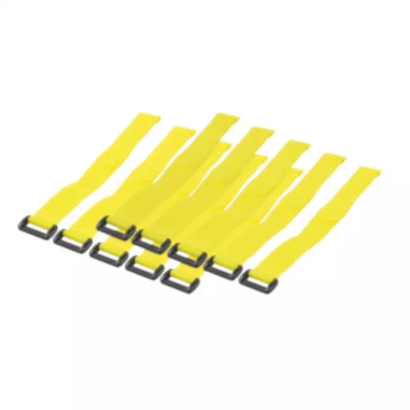 LogiLink - kaapeliside - 30 cm - keltainen (10 kpl:n pakkaus)