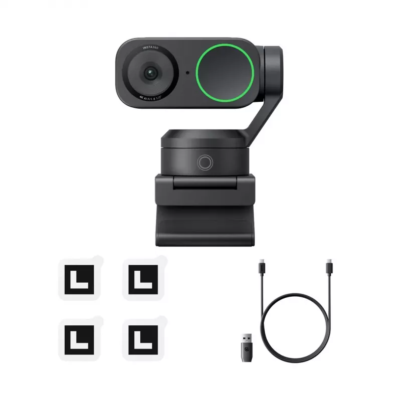 Web-kamera Insta360 Link 2 3840 x 2160 pikseliä USB musta