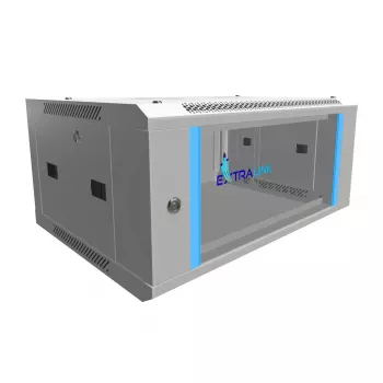 Seinäasennettava rack 4U 600x450 harmaa - Extralink