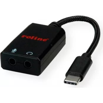 ROLINE äänisovitin - USB-C (uros) stereo mini-kuulokeliittimeen