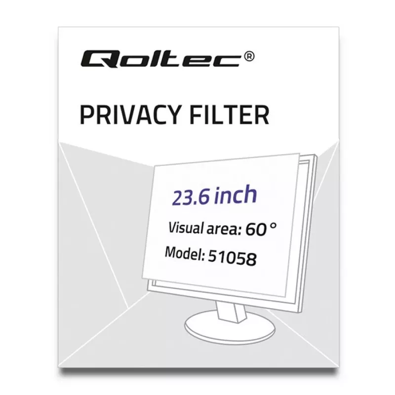 Näytön tietosuojakalvo Qoltec 51058 59,9 cm (23,6