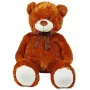 Maskotti pehmo-teddykarhu rusetilla 70 cm ruskea