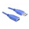 USB-kaapeli DeLOCK USB 3.0-A uros/naaras 1 m