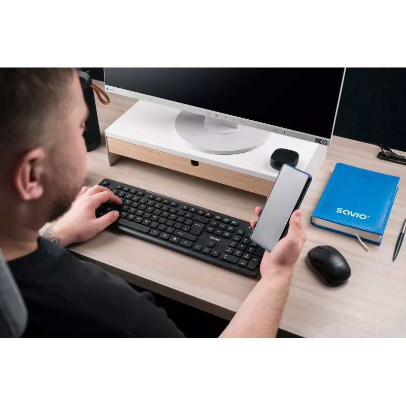 Savio KB-02 näppäimistö Home/Office USB QWERTY musta