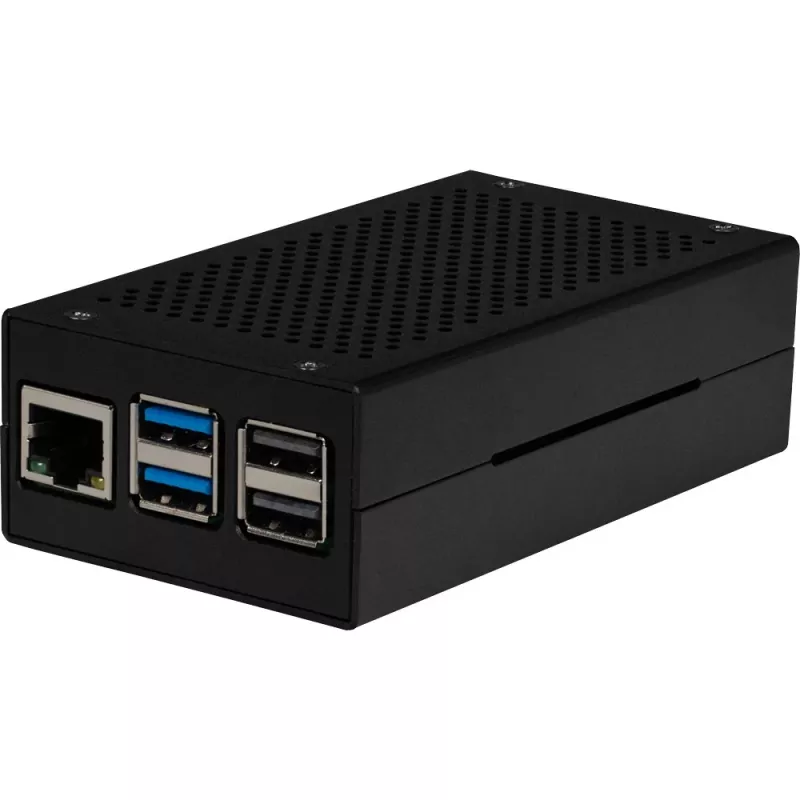 Raspberry Pi RB-ALUCASEP5-M2 musta
