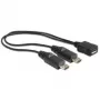 USB-kaapeli DeLOCK 20,5 cm USB micro-B 2 x USB micro-B