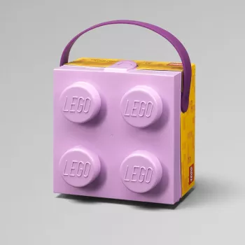 Säilytyslaatikko Room Copenhagen LEGO laatikko kahvalla laventeli 40240004 – muovinen säilytysastia LEGOille ja leluille