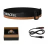Otsalamppu Duracell DH1500R — musta/oranssi, ladattava kädetön valaistus