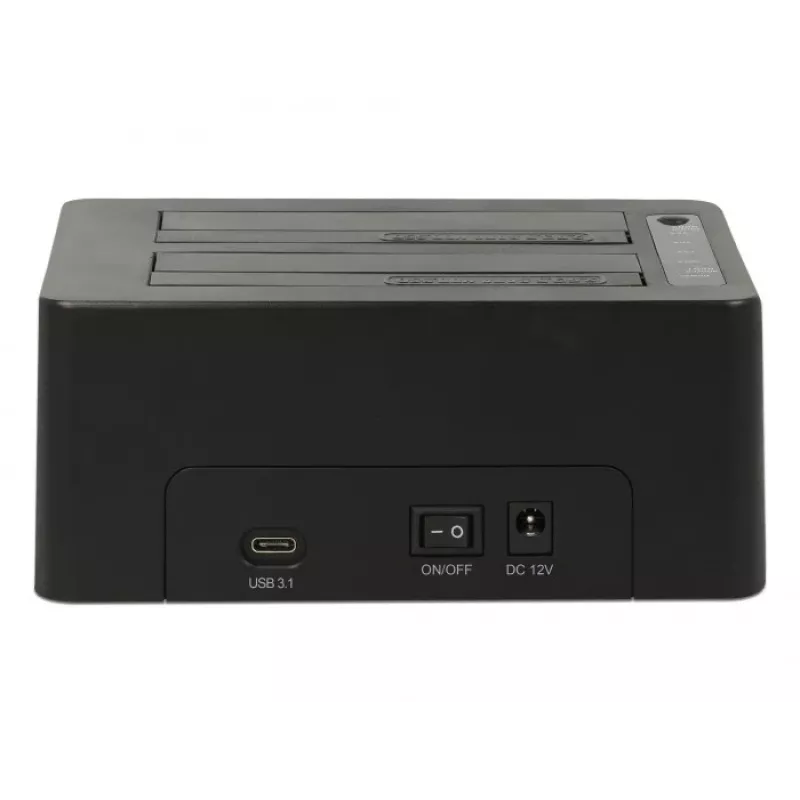 DeLOCK - kiintolevytelakka paikat: 2 - SATA 6Gb/s - 6 Gbit/s - USB 3,1 (Gen 2) - musta (63957)