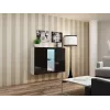 Cama sideboard VIGO 90/120/38 valkoinen/musta kiiltävä