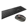 CHERRY DW 9100 ohut näppäimistö hiiri sisältyy yleismalli RF langaton + Bluetooth AZERTY ranska musta